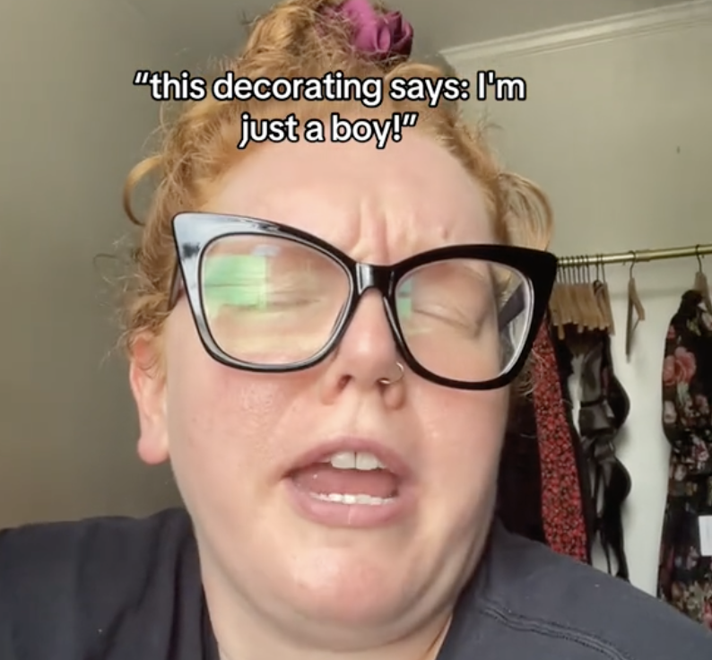 Woman in a TikTok video
